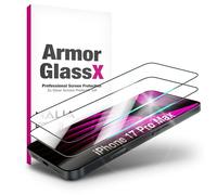 NALIA 2x ArmorGlassX pour iPhone 18 Pro Max / 17 Pro Max Verre Protection | Dureté 9H contre les rayures, Compatible avec la plupart des coques, Revêtement oléophobe anti-traces, Pose sans bulles