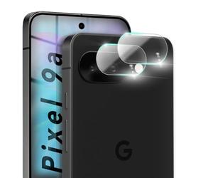 NALIA 2x Protection Objectif Caméra pour Google Pixel 9a - Lentille 9H & Case-Friendly - FOCUS.X2 MAX (HD Verre Trempé Transparent) - Marque Allemande
