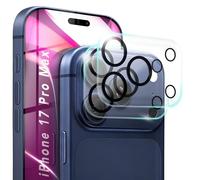 NALIA 2x Protection Objectif Caméra pour iPhone 17 Pro Max - Lentille 9H & Case-Friendly - FOCUS.X2 MAX (HD Verre Trempé Transparent) - Marque Allemande