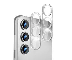 NALIA 2x Verre de Protection de la Caméra compatible avec Samsung Galaxy S24 Verre, Protection Claire de Lentille pour la Caméra Arrière, Verre Trempé 9H Résistant, Facile à installer