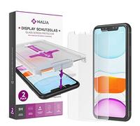 NALIA (2x Verre Trempé & Applicateur compatible avec iPhone 11 Pro Max/Xs Max, 9H Film Protection Ecran avec Kit d'Installation pour Alignement Facile, Case-Friendly Screen Protector - Transparent