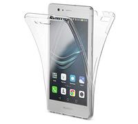 NALIA 360-Degrés Coque Compatible avec Huawei P9 Lite 2016, Protection Tout Round Housse Silicone Portable Full-Cover, Transparent Case Écran Integrale, Ultra-Fine Souple Slim Etui - Transparent