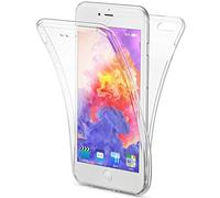 NALIA 360-Degrés Coque Compatible avec iPhone 6 Plus 6S Plus, Protection Tout Round Housse Silicone Portable Full-Cover, Transparent Case Écran Integrale Fine Souple Bumper Etui, Couleur:Transparent