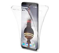 NALIA 360-Degrés Coque Compatible avec Samsung Galaxy S8, Protection Tout Round Housse Silicone Portable Full-Cover, Transparent Case Écran Integrale, Fine Souple Bumper Etui, Couleur:Transparent