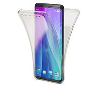 NALIA 360-Degrés Coque Compatible avec Samsung Galaxy S9 Plus, Protection Tout Round Housse Silicone Full-Cover, Transparent Case Écran Integrale, Fine Souple Slim Bumper Etui, Couleur:Noir