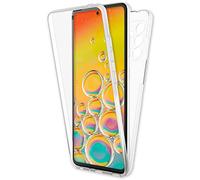 NALIA 360-Degrés Étui Clair Compatible avec Samsung Galaxy A53 Coque, Transparent Anti-Jaune Robuste Housse de Protection Integrale, Translucide Couverture Hardcase & Silicone & Protecteur d'Écran