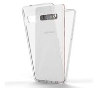 NALIA 360 Degrés Housse Compatible avec Samsung Galaxy S10 Coque, Transparent Full Cover Hard Case Arriere & Protection ecran Avant, Anti-Choc Telephone Portable Protege Etui
