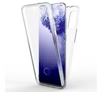 NALIA 360 Degrés Housse Compatible avec Samsung Galaxy S20 Ultra Coque, Transparent Full-Cover Etui Clair Protection d'Ecran Avant & Arrière Hardcase, Anti-Choc Couverture Rigide Clear Case Integrale
