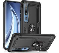 NALIA 360° Ring Housse pour portable Xiaomi Mi 10 / Mi 10 Pro, Handy Case Protection Cover Etui Noir