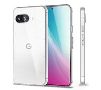 NALIA Airflex Compatible avec Google Pixel 9a Coque, Fine & Transparente, Étui en TPU Silicone avec Effet Anti-Jaunissement, Léger & Ajusté, Support de Recharge sans Fil, Housse de Protection Claire