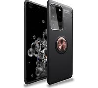 NALIA Anneau Étui pour téléphone portable pour Samsung Galaxy S20 Ultra, étui en silicone support rose or