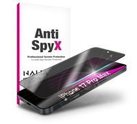 NALIA AntiSpyX compatible avec Apple iPhone 17 Pro Max Verre (Protection Visuelle Discrète), Verre de Confidentialité 9H, Privacy Glass, Anti-Espion pour la Vie Privée, Anti-Rayures, Compatible Coque