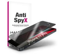 NALIA AntiSpyX compatible avec Apple iPhone 17 Pro Verre (Protection Visuelle Discrète), Verre Trempé de Confidentialité 9H, Anti-Espion, Robuste, Anti-Rayures, Sensible au Toucher, Adapté aux Coques