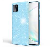 NALIA Brillante Housse Compatible avec Samsung Galaxy Note 10 Lite Coque, Glitter Case Cover Telephone Portable Protection, Anti-Choc Bumper Etui Strass Couverture Protege Paillettes, Couleur:Bleu