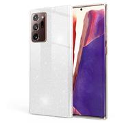 NALIA Brillante Housse Compatible avec Samsung Galaxy Note 20 Ultra Coque, Glitter Case Bling Cover Telephone Portable Protection, Anti-Choc Bumper Couverture Protege Paillettes, Couleur:Argent