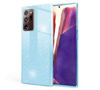 NALIA Brillante Housse Compatible avec Samsung Galaxy Note 20 Ultra Coque, Glitter Case Bling Cover Telephone Portable Protection, Anti-Choc Bumper Couverture Protege Paillettes, Couleur:Bleu