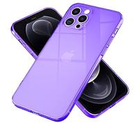 NALIA Clair Housse Néon Compatible avec iPhone 13 Pro Coque, Transparent Coloré Silicone Cover Mince Translucide Protection, Slim Case Anti-Choc Couverture Flexible Bumper Souple, Couleur:Lilas