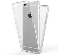 NALIA Coque 360° pour iPhone 6 / 6s - Protection Intégrale - 360GUARD (Housse Transparente) - Marque Allemande, Couleur:Noir
