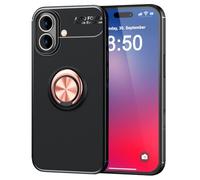 NALIA Coque Anneau pour iPhone 16 - GRIP360 Housse Silicone Mat, Rose Or | Protection Caméra Éprouvée, Finition Mate Antidérapante, Compatibilité & Remarque
