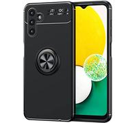 NALIA Coque Anneau pour Samsung Galaxy A13 5G - Support 360° & pour Support Aimanté - GRIP360 (Housse Silicone Mat) - Marque Allemande, Couleur:Noir