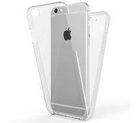 NALIA Coque Integrale Compatible avec iPhone 6 Plus / 6S Plus, Mince Housse Avant & Arrière 360° Protection avec Verre Trempé, Ultra-Fine Telephone Cover Bumper Case Slim Etui, Couleur:Transparent