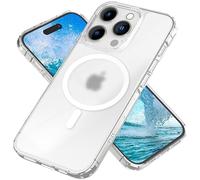 NALIA Coque Magnétique Mate pour iPhone 15 Pro Max - Compatible MagSafe - Onyx (Effet Verre Dépoli, Anti-Traces & Grip) - Marque Allemande