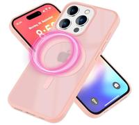 NALIA Coque Magnétique pour iPhone 16 Pro Max - Mat-Transparent & Compatible MagSafe - MATTEX (Antidérapant, Antichoc & Anti-Traces) - Marque Allemande, Couleur:Rose