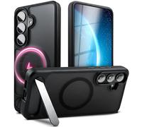 NALIA Coque Magnétique Rigide Mate pour Samsung Galaxy S26, Noir Basalte | Protection Hybride Souveraine, Look Épuré, Sans Saleté, Puissance Intelligente & Support, TRITON