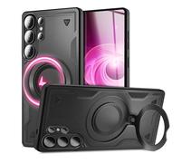 NALIA Coque Magnétique Robuste pour Samsung Galaxy S26 Ultra, Noir Volcan | Coque Dure, Coeur Tendre, Grip Tactique, Puissance Magnétique & Compatibilité, Fini Le Basculement, STORMGUARD