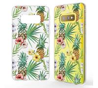 NALIA Coque Motif Compatible avec Samsung Galaxy S10e, Ultra-Fine Housse Dessin Silicone Case, Incassable Mince Souple Transparent Bumper Protection Cover Slim Gel Etui, Designs:Ananas Aquarelle