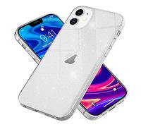 NALIA Coque Paillette pour iPhone 12 Mini - Étui Silicone Scintillant - DAZZLIN (Transparent & Antichoc) - Marque Allemande, Couleur:Transparent