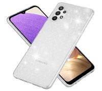 NALIA Coque Paillette pour Samsung Galaxy A32 5G - Étui Silicone Scintillant - DAZZLIN (Transparent & Antichoc) - Marque Allemande, Couleur:Transparent