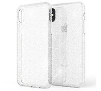 NALIA Coque Paillettes Compatible avec iPhone X/XS, Ultra-Fine Bling Housse Protection Back-Cover Premium Etui, Mince Strass Bumper Slim Silicone Case Souple Résistant Facile, Couleur:Transparent