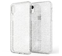 NALIA Coque Paillettes Compatible avec iPhone XR, Ultra-Fine Bling Housse Protection Back-Cover Premium Etui, Mince Strass Bumper Slim Silicone Case Souple Résistant Facile, Couleur:Transparent