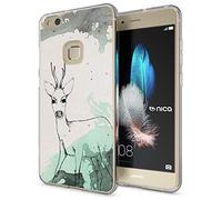 NALIA Coque Protection Compatible avec Huawei P10 Lite, Motif Housse Silicone Portable Premium Case Back-Cover, Ultra-Fine Souple Gel Slim Anti-Choc Bumper Mince Etui, Designs:Deer