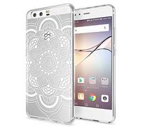 NALIA Coque Protection Compatible avec Huawei P10, Motif Housse Silicone Portable Premium Case Phone Back-Cover, Ultra-Fine Souple Gel Slim Anti-Choc Bumper Mince Etui, Designs:Pattern Flowers