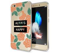 NALIA Coque Protection Compatible avec Huawei P8 Lite 2017, Motif Housse Silicone Portable Premium Case Back-Cover, Ultra-Fine Souple Slim Anti-Choc Bumper Mince Etui, Designs:Always Happy