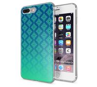 NALIA Coque Protection Compatible avec iPhone 8 Plus / 7 Plus, Motif Housse Silicone Portable Premium Case Cover Ultra-Fine Souple Gel Slim Anti-Choc Bumper Mince Etui, Designs:Pattern Vert