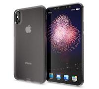 NALIA Coque Protection Compatible avec iPhone X XS, Housse Silicone Mince Souple Telephone Portable Case, Anti-Derapante Cover Premium Incassable Fine Resistante Bumper Slim Etui, Couleur:Gris