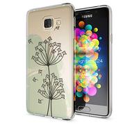 NALIA Coque Protection Compatible avec Samsung Galaxy A3 2017, Motif Housse Silicone Portable Premium Case Back-Cover, Fine Souple Gel Slim Anti-Choc Bumper Mince Etui, Designs:Dandelion Bubbles