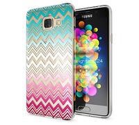 NALIA Coque Protection Compatible avec Samsung Galaxy A3 2017, Motif Housse Silicone Portable Premium Case Back-Cover, Fine Souple Gel Slim Anti-Choc Bumper Mince Etui, Designs:Colorful Lines
