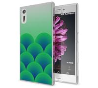 NALIA Coque Protection Compatible avec Sony Xperia XZ, Motif Housse Silicone Premium Case Smart-Phone Back-Cover Ultra-Fine Souple Gel Slim Anti-Choc Bumper Mince Etui, Designs:Green Forest