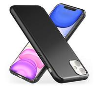 NALIA Coque Rigide Compatible avec iPhone 11, Slim Hardcase Finition Mate Mince Housse Protection Dure, Anti-Choc Cover Case Plastique Telephone Portable Bumper Etui Protege, Couleur:Noir