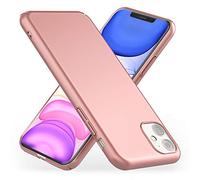 NALIA Coque Rigide Compatible avec iPhone 11, Slim Hardcase Finition Mate Mince Housse Protection Dure, Anti-Choc Cover Case Plastique Telephone Portable Bumper Etui Protege, Couleur:Rose Gold Or