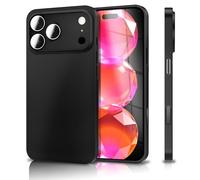 NALIA Coque Rigide Fine pour iPhone 17 Pro - Mat & 0.3mm Ultra Mince - Phantom (Etui Extra-Fin & Protection Caméra Intégrale) - Marque Allemande, Couleur:Noir Opaque