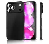 NALIA Coque Rigide Fine pour iPhone 17 Pro Max - Mat & 0.3mm Ultra Mince - Phantom (Etui Extra-Fin & Protection Caméra Intégrale) - Marque Allemande, Couleur:Noir Opaque