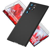 NALIA Coque Rigide Fine pour Samsung Galaxy S23 Ultra - Mat & 0.3mm Ultra Mince - Phantom (Etui Extra-Fin & Protection Caméra Intégrale) - Marque Allemande, Couleur:Noir Opaque