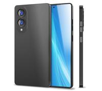 NALIA Coque Rigide Fine pour Samsung Galaxy S25 Edge - Mat & 0.3mm Ultra Mince - Phantom (Etui Extra-Fin & Protection Caméra Intégrale) - Marque Allemande, Couleur:Noir Opaque