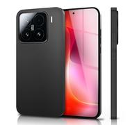 NALIA Coque Rigide Fine pour Xiaomi 15 - Mat & 0.3mm Ultra, Noir Opaque | Toucher & Grip, Protection Précise Des Lentilles, Look Stealth Profondément Mat, PHANTOM