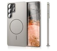 NALIA Coque Rigide Magnétique Ultra-Fine pour Samsung Galaxy S26 Ultra | Gris Lunaire, Retour Ultra-Souple, Mate, Soyeuse & Nette, Intelligent & Magnétique, CLOUD